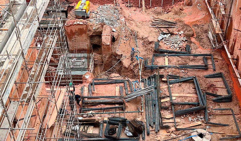 Torre 1 - bloco de fundação