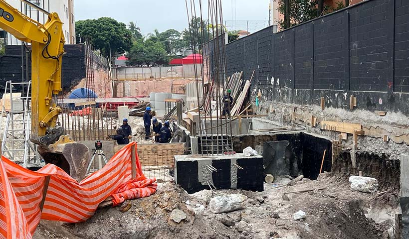 Concretagem do reservatório - T2