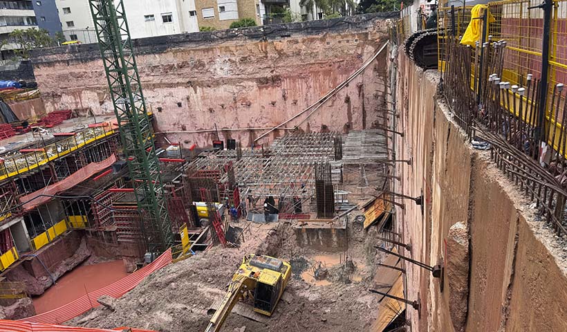 Execução de escoramentos de laje T1