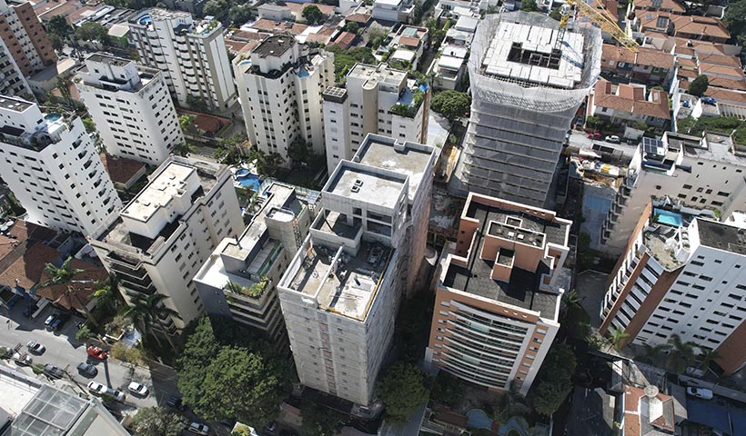 Vista superior geral