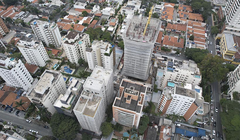 Vista superior geral