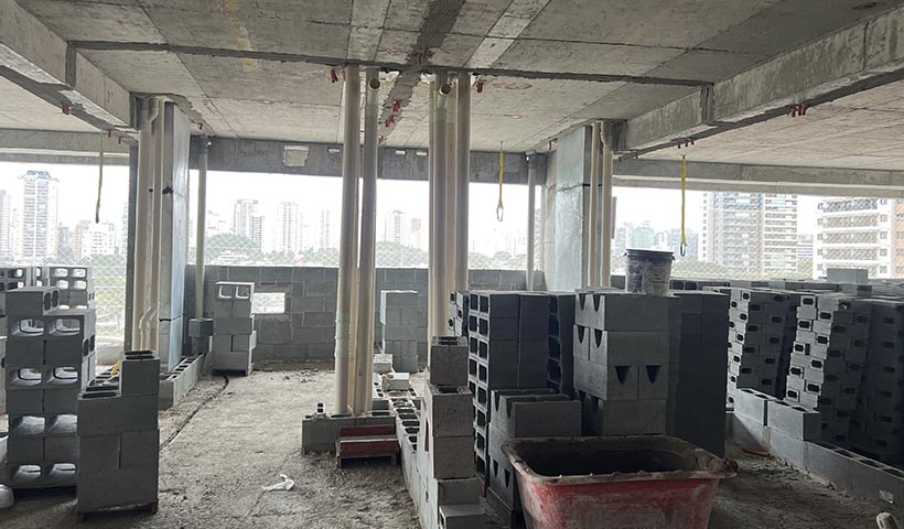 Elevação de alvenaria T1